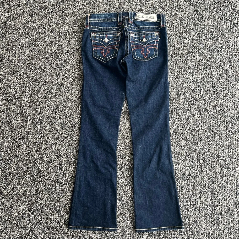 ROCK REVIVAL Alivia Dark Blue Jeans - Picture 4 of 14